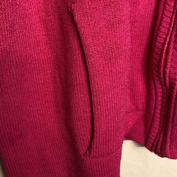 St. John Sport Essentials by Marie Gray knit Hooded Full zip Sweater Size L Pink - Picture 4 of 6
